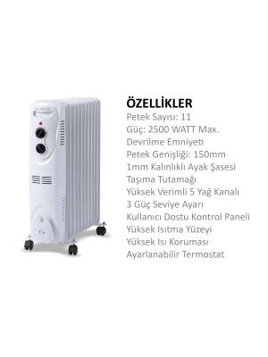 ALVEUS 11 Dilim Yağlı Isıtıcı Radyatör ALV09 - 4