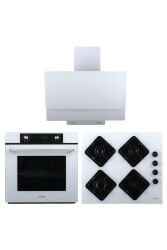 Alveus 3’lü Ankastre Set Beyaz Modern (3000-KLS670-MFA627) - ALVEUS
