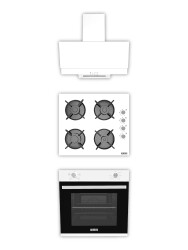 ALVEUS 605 BEYAZ SOĞUTMA FANLI 3'LÜ ANKASTRE SET [F17-GLS640-MFA605] - ALVEUS