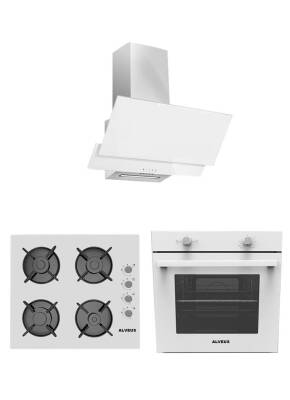 ALVEUS 850 BEYAZ 3'LÜ ANKASTRE SET(AD07-A10-AF850) - 1