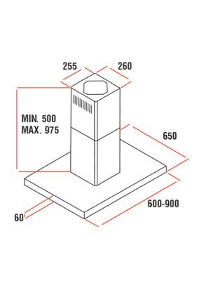 ALVEUS 90 CM DLC LARA INOX DAVLUMBAZ(KARBON FİLTRELİ) - 2