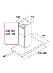 ALVEUS 90 CM DLC LARA INOX DAVLUMBAZ(KARBON FİLTRELİ) - 2