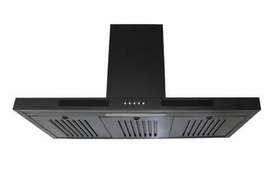 ALVEUS 90 LIK SİYAH LARA DAVLUMBAZ(90CM)(KARBON FİLTRELİ) - 2