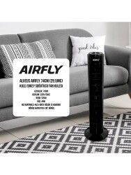 ALVEUS Airfly 74 cm Kule Tipi Kumandalı Vantilatör - 3