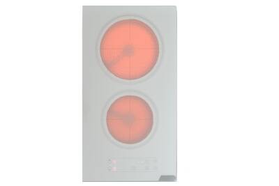 ALVEUS Beyaz İkili Vitro Seramik Ankastre Elektrikli Domino Ocak - 2