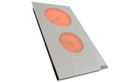 ALVEUS Beyaz İkili Vitro Seramik Ankastre Elektrikli Domino Ocak - 4