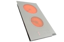 ALVEUS Beyaz İkili Vitro Seramik Ankastre Elektrikli Domino Ocak - 4