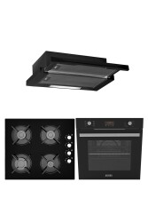 ALVEUS BLACK STYLE 627 3'LÜ SİYAH ANKASTRE SET (F5 ECR-GLS640-MFA627) - Alveus