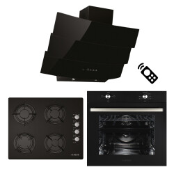 ALVEUS CENTURY 604 SİYAH 3'LÜ ANKASTRE SET (MODW-GLS640-MFA604) - Alveus