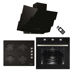 ALVEUS CENTURY 614 SİYAH 3'LÜ ANKASTRE SET(MODW-GLS640-MFA614) - Alveus