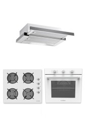 ALVEUS DESTINY 614 BEYAZ 3'LÜ ANKASTRE SET (F6 ECR - GLS 640 - MFA614) - Alveus