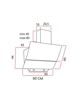 ALVEUS ECCELLENZA EN 1453 SİYAH 90 CM DAVLUMBAZ - 2