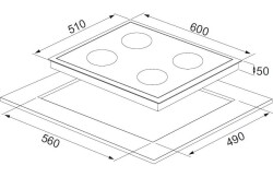 ALVEUS ECOPLUS BEYAZ [TURBO FANLI] 3'lü Ankastre Set (AD07-A10-AF860) - 5