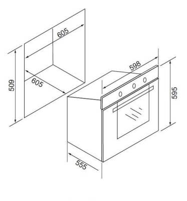 ALVEUS ECOPLUS BEYAZ [TURBO FANLI] 3'lü Ankastre Set (AD07-A10-AF860) - 7