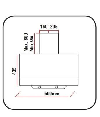 ALVEUS F18 TEK CAMLI BEYAZ ANKASTRE DAVLUMBAZ - 4