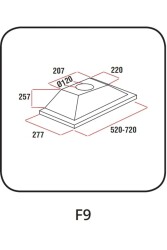 ALVEUS F9 SİYAH GÖMME ASPİRATÖR - 3