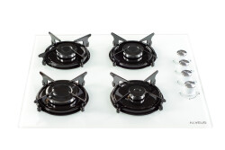 ALVEUS GLS 640 BEYAZ CAM ANKASTRE OCAK - 1