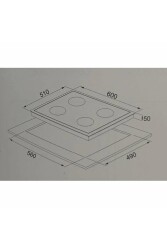 ALVEUS GLS 640 KAHVERENGİ CAM OCAK - 4