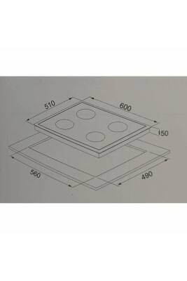 ALVEUS GLS 640 KAHVERENGİ CAM OCAK - 4