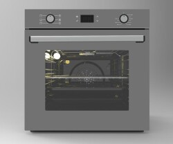 ALVEUS GRİ CAM DİJİTAL/DOKUNMATİK 3'LÜ ANKASTRE SET (F17-GLS640-MFA627) - 4