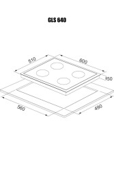 ALVEUS GRİ CAM DİJİTAL/DOKUNMATİK 3'LÜ ANKASTRE SET (F17-GLS640-MFA627) - 6