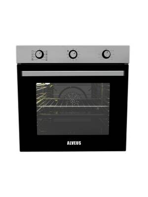 ALVEUS İBER 615 INOX/SİYAH 3'LÜ ANKASTRE SET [İBERINOX-GLS640SİYAH-615INOX] - 4