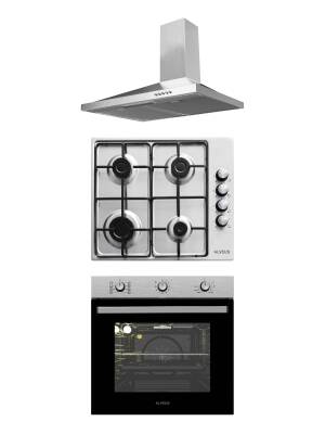 ALVEUS INOX 3'LÜ ANKASTRE SET(GUSTO-MOA640-MFA615) - 1