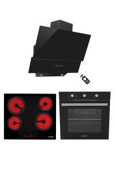 ALVEUS KAPADOKYA SİYAH 3'LÜ ANKASTRE SET (VİTRO 641-MFA 614 -MOD 3000) - Alveus