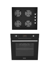 ALVEUS KRİSTAL 2'Lİ SİYAH ANKASTRE SET(GLS640-MFA627) - Alveus