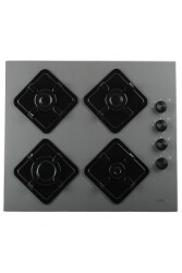 Alveus Kurox 3'lü Gri Ankastre Set(Cam Gazlı Ocak + Turbo Fırın)(3000-KLS670-MFA631) - 4