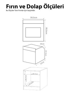 ALVEUS MFA 615 SİYAH (TURBO+SOĞUTMA FAN) ANKASTRE FIRIN - 5