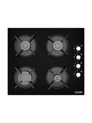 ALVEUS NEW 604 SİYAH CAM 3'LÜ ANKASTRE SET [BİNDESİT-GLS640-MFA604] - 3