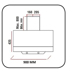 ALVEUS NEW 604 SİYAH CAM 3'LÜ ANKASTRE SET [BİNDESİT-GLS640-MFA604] - 5