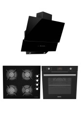 ALVEUS PREMIUM 3'LÜ SİYAH ANKASTRE SET (GLS640 -MOD 3000 - MFA627) - Alveus