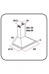 ALVEUS SCHLOSSER GUSTO SİYAH 60 CM DAVLUMBAZ - 3