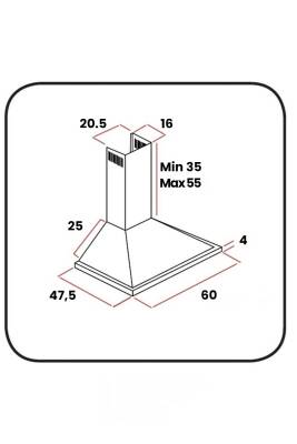 ALVEUS SCHLOSSER GUSTO SİYAH 60 CM DAVLUMBAZ - 3
