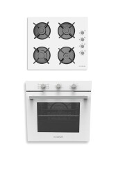 ALVEUS SOFYA 2'Lİ BEYAZ ANKASTRE SET (GLS640-MFA 614 ) - Alveus