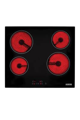 ALVEUS VİTROSERAMİK 641 SİYAH ELEKTRİKLİ ANKASTRE OCAK 60 CM - 1