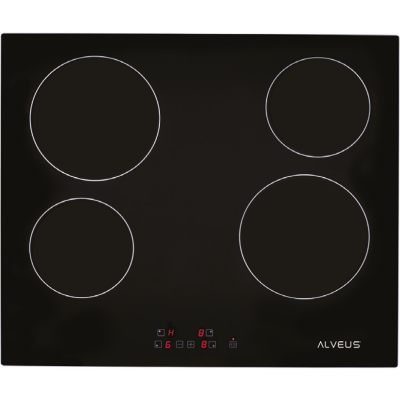 ALVEUS VİTROSERAMİK 641 SİYAH ELEKTRİKLİ ANKASTRE OCAK 60 CM - 2