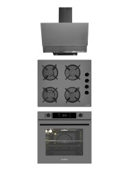 ALVEUS Master Gri Cam Ankastre Set(3000-GLS640-MFA627) - 1