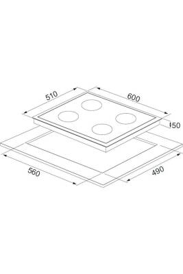 ALVEUS Master Gri Cam Ankastre Set(3000-GLS640-MFA627) - 6