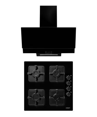 EXEP 2'Lİ SİYAH CAM ANKASTRE SET [ED401-EO320] - 1