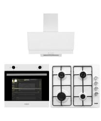 EXEP BASİC EĞİK BEYAZ ANKASTRE SET (ED401-EO330-EF200) - EXEP