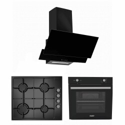 EXEP BASİC EĞİK SİYAH 3 LÜ ANKASTRE SET (ED401-EO330-EF200) - EXEP