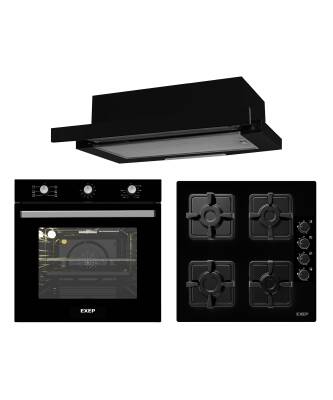 EXEP BEGİN SİYAH 3 LÜ ANKASTRE SET (E5E-EO320-EF240) - 1