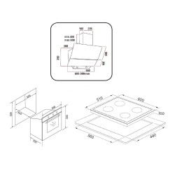 EXEP CLASS SİYAH 3 LÜ ANKASTRE SET (ED402-EO320-EF260) - 5