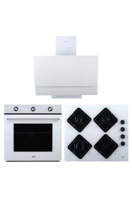 EXEP ECO LİNE BEYAZ 3 LÜ ANKASTRE SET (ED401-EO320-EF240) - 1