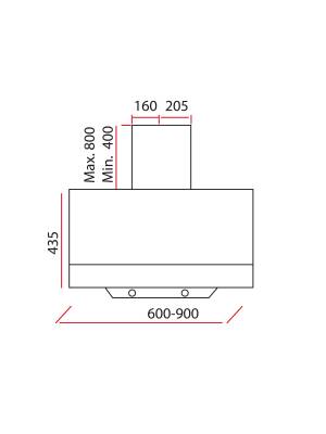 EXEP ED-401 SİYAH CAM DAVLUMBAZ - 3