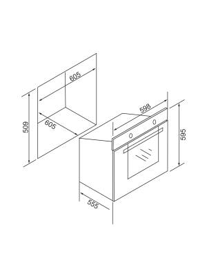 EXEP EF-200 INOX STATİK ANKASTRE FIRIN - 2