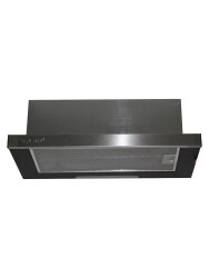 EXEP F6-ECR INOX PANEL SÜRGÜLÜ SİYAH ASPİRATÖR - 1